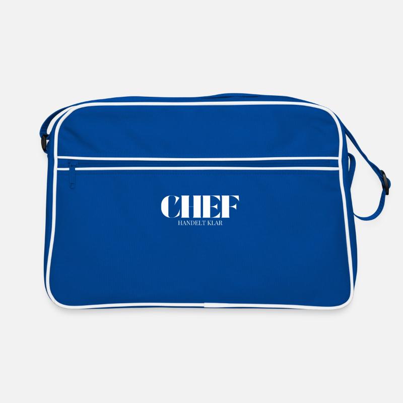 Chef Spruch Handelt Klar Retro Tasche
