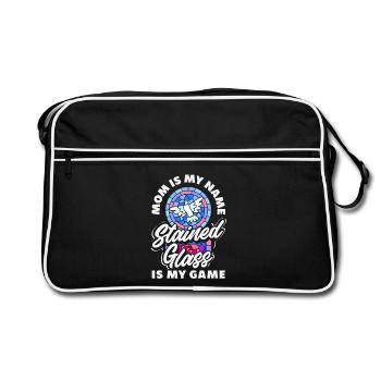 Art du vitrail Artiste du vitrail - Sac Retro - noir/blanc - Devant
