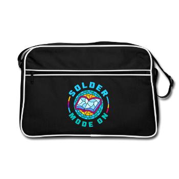 Art du vitrail Artiste du vitrail - Sac Retro - noir/blanc - Devant