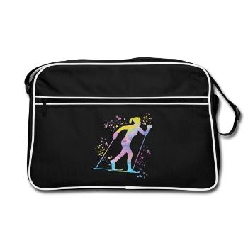 Ski de fond Ski de fond - Sac Retro - noir/blanc - Devant