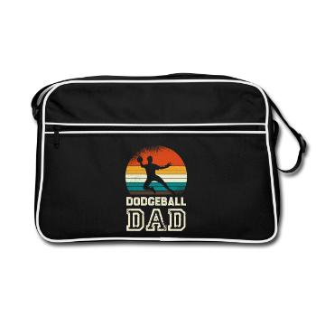 Dodgeballdad at Retro Sunset - Retro Bag - black/white - Front