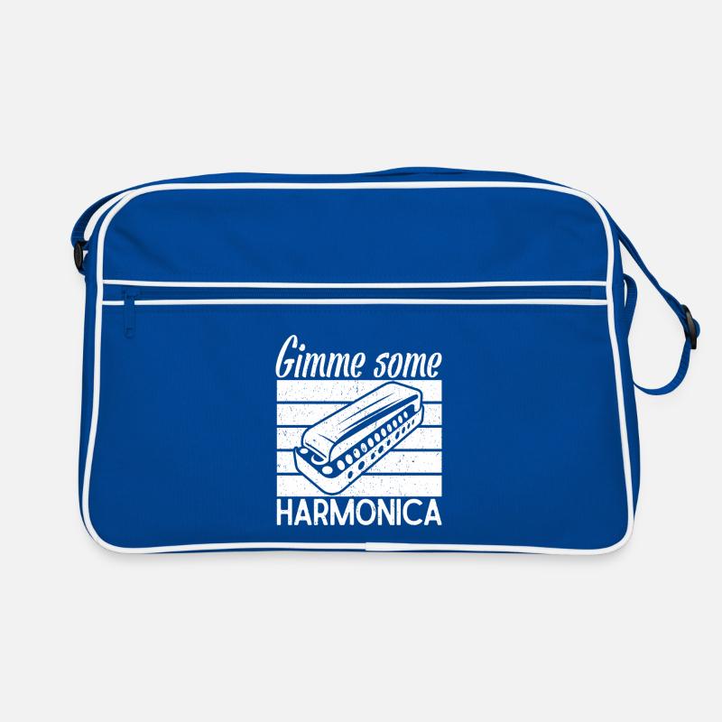 Harmonica Musican Gimme Some Harmonica Retro Bag
