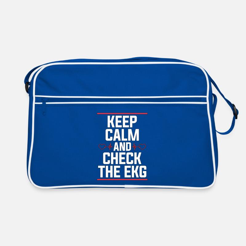 Cardiac Tech Keep Calm And Check The Cath Lab Retro Tasche
