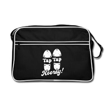 Tap Dance Tap Dancer - Retro Bag - black/white - Front