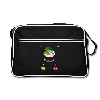 Plants Are Calling Plant Lover - Retro Bag - black/white - Front