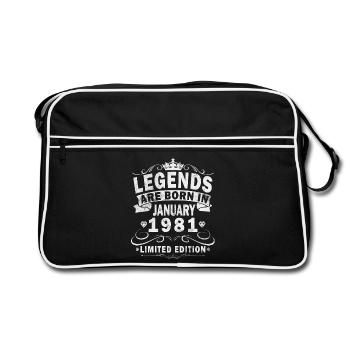 45e anniversaire Original janvier 1981 - Sac Retro - noir/blanc - Devant