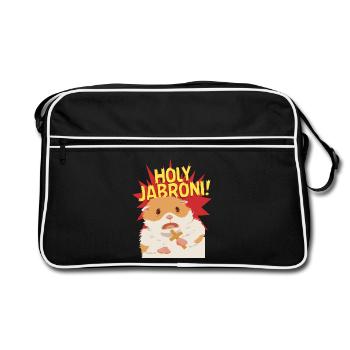 Holy Jabroni - Retro Tasche - Schwarz/Weiß - Vorne