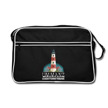 PHARE D’UMMANZ RÊVE Île d’Ummanz Drôle - Sac Retro - noir/blanc - Devant
