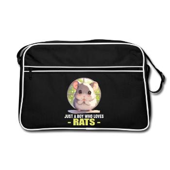 Rat Rat - Sac Retro - noir/blanc - Devant