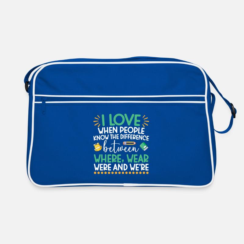 ELA-Lehrerwertschätzung Englisch Sprachkunst Retro Tasche