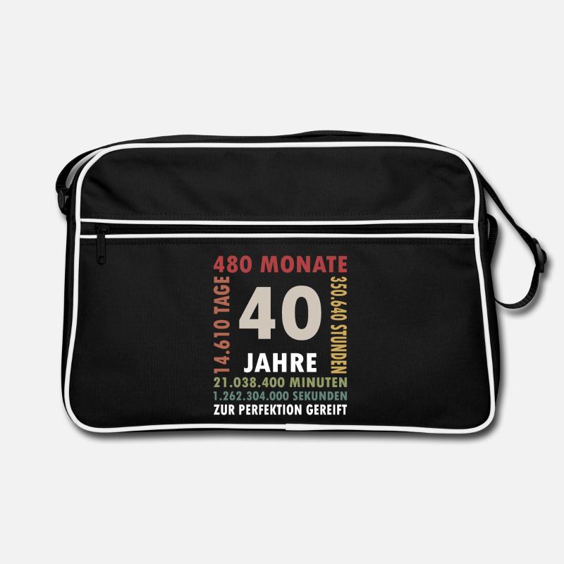 Cadeau d’anniversaire de 40 ans quarante Sac Retro