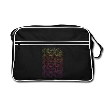 1996 Vintage-Futuristisches Retro-Geburtstagsgeschenk - Retro Tasche - Schwarz/Weiß - Vorne