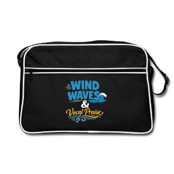 Shanty Crew folk music community - Retro Bag - black/white - Front