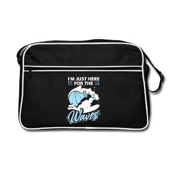 Surfeur Surfeur Bodyboarder - Sac Retro - noir/blanc - Devant