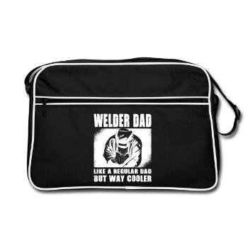 Des cadeaux pour les métallurgistes qui disent le soudeur - Sac Retro - noir/blanc - Devant