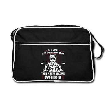 Des cadeaux pour les métallurgistes qui disent le soudeur - Sac Retro - noir/blanc - Devant
