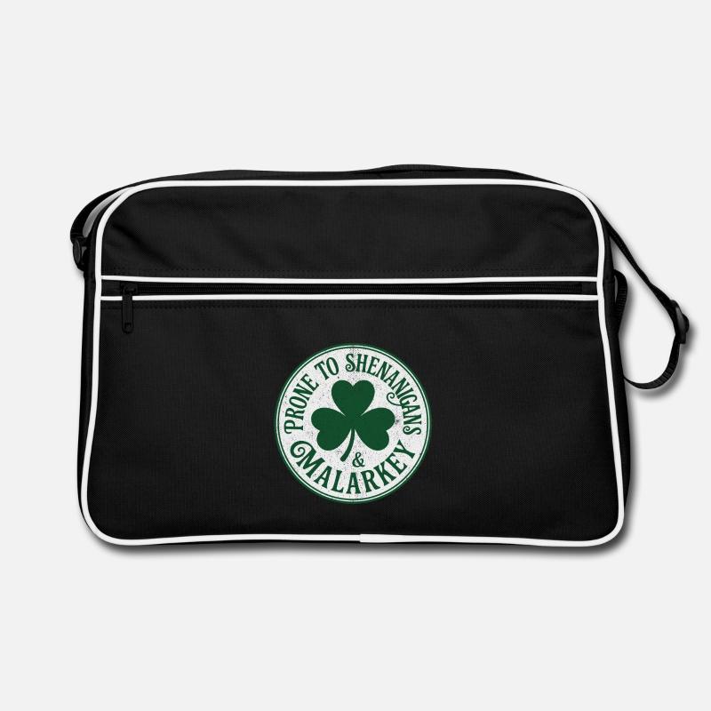 Funny St Patrick's Day Shenanigans And Malarkey Retro Bag