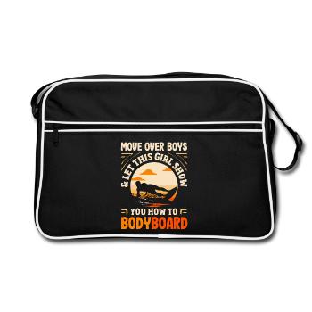 Surfeur Surfeur Bodyboarder - Sac Retro - noir/blanc - Devant