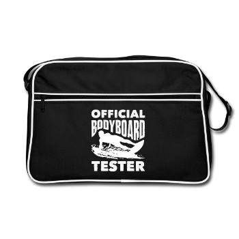 Surfeur Surfeur Bodyboarder - Sac Retro - noir/blanc - Devant