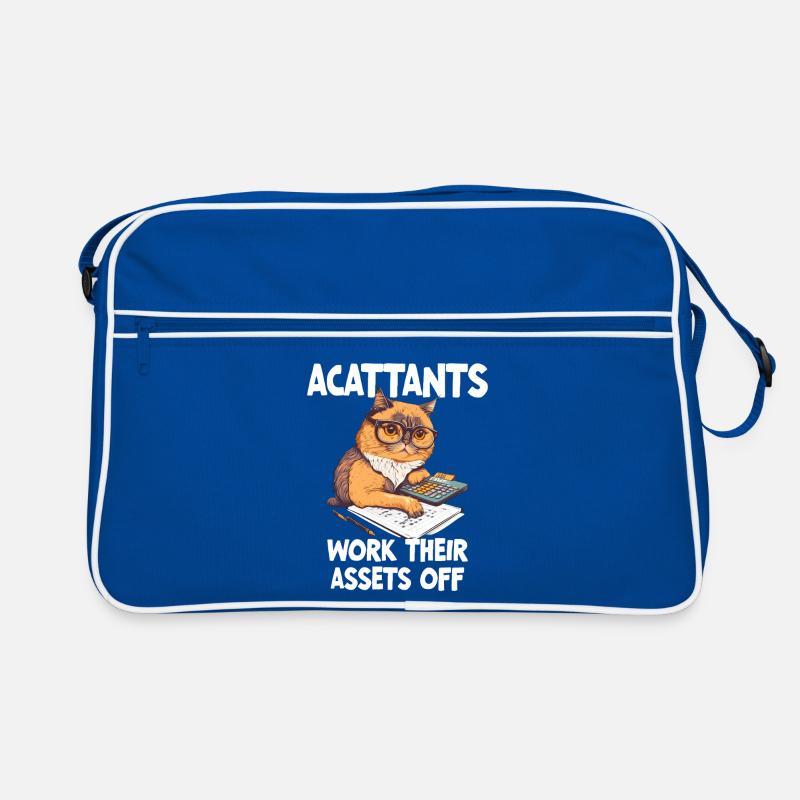 Comptable drôle qui travaille à fond Sac Retro
