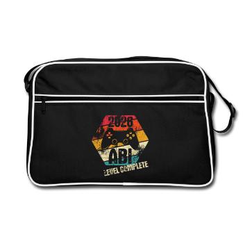 Abi 2026 - Abitur Passed - Level Complete - Retro Bag - black/white - Front