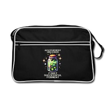 Fermentation réussie | Fermentation et stockage - Sac Retro - noir/blanc - Devant