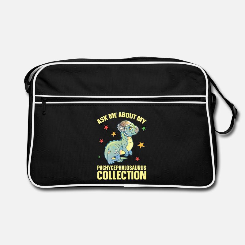 Pachycephalosaurus Stuffed Animal Plush Dinosaur Retro Bag