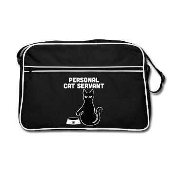 Personal Cat Servant - Retro Bag - black/white - Front
