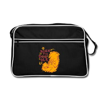 Doodle Doodle Drawing - Retro Bag - black/white - Front