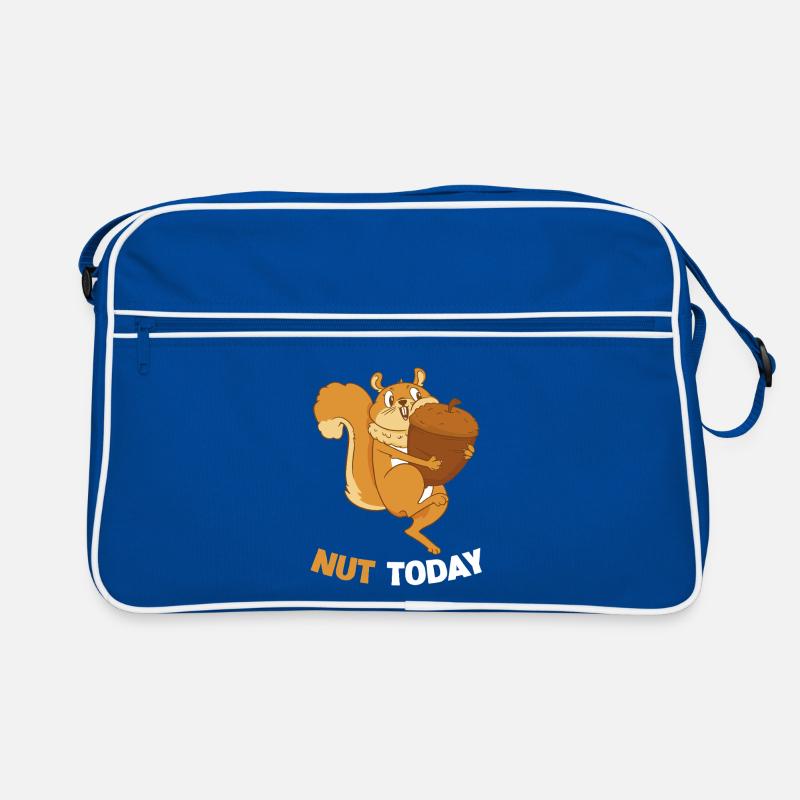 NUT TODAY Eichhörnchen Eichel Retro Tasche