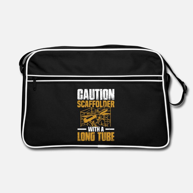  Scaffold Installer Builder Worker Construction Retro Bag