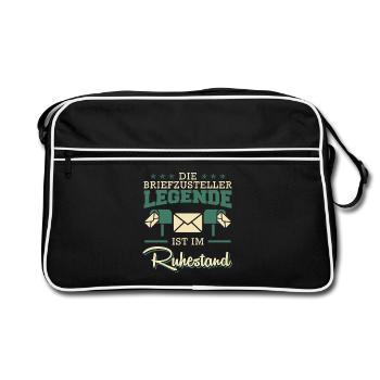 Pensioners THE RETIRED LETTER DELIVERY LEGEND - Retro Bag - black/white - Front