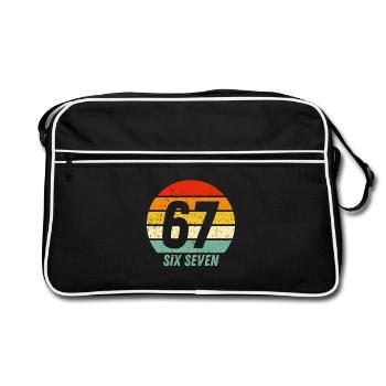 67 Six Seven - Retro Bag - black/white - Front