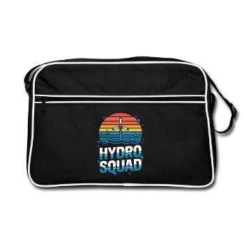 Équipe hydroélectrique Hydro Squad Énergie renouvelable - Sac Retro - noir/blanc - Devant