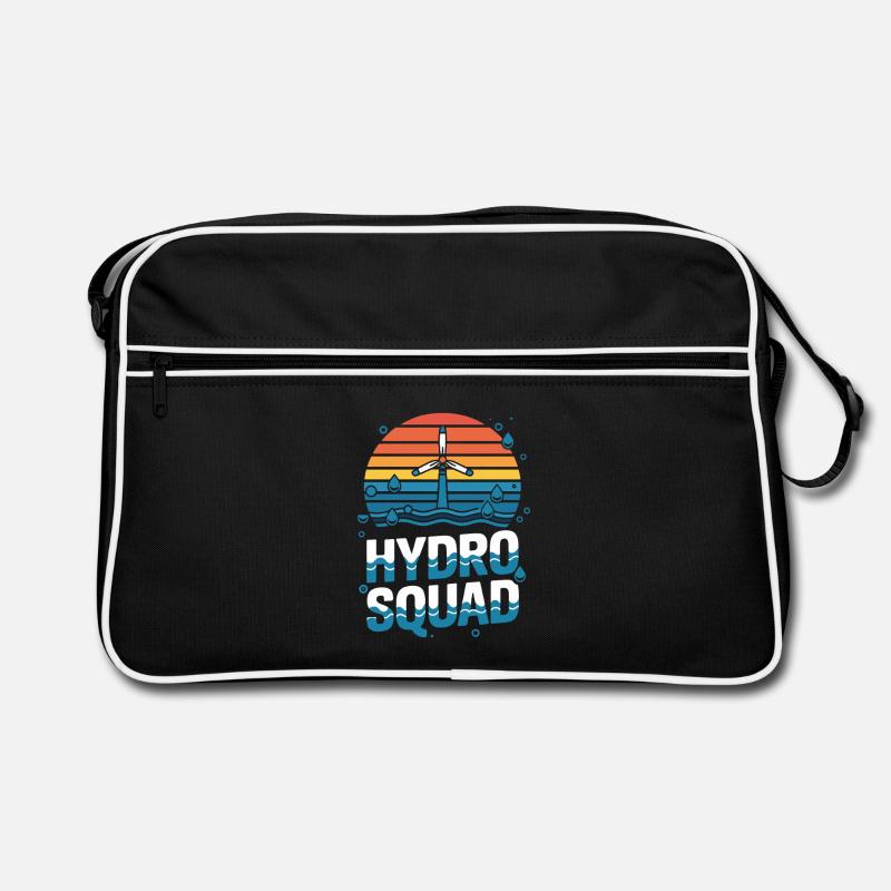 Hydro Squad Hydropower Team Renewable Energy Retro Bag