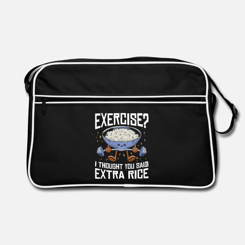 Reis Liebhaber Geschenk Exercise Extra Rice Retro Tasche