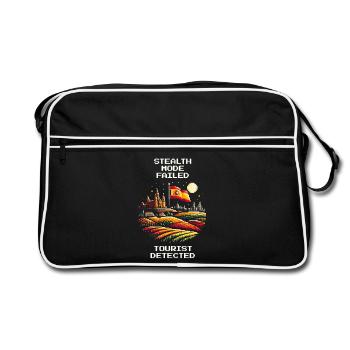 Furtivité échouée | Tourisme en Espagne - Sac Retro - noir/blanc - Devant