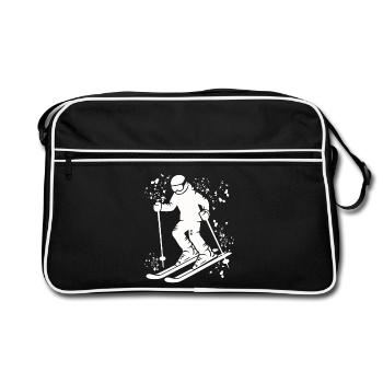 Ski alpin Sports d’hiver Ski nordique - Sac Retro - noir/blanc - Devant