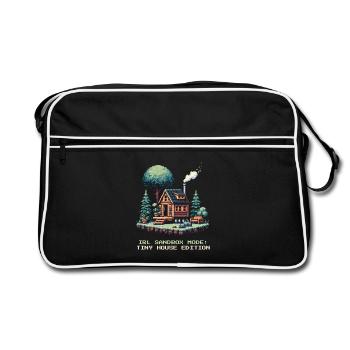 Mode bac à sable IRL | Mode de vie dans les maisons miniatures - Sac Retro - noir/blanc - Devant
