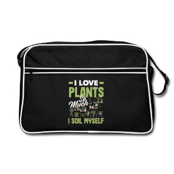 J’adore Plant Lover Plants Plants Succulent Garden - Sac Retro - noir/blanc - Devant