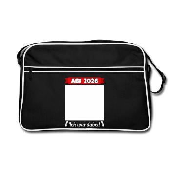 Abitur 2026 Abitur Graduation Guestbook Abitur - Retro Bag - black/white - Front