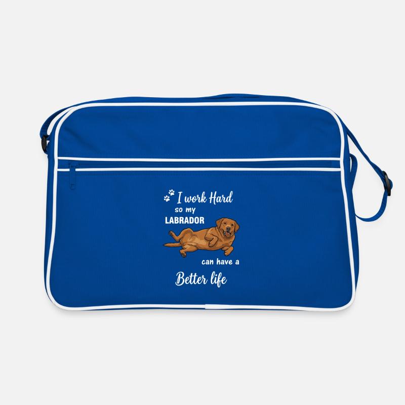 Echte Labrador Liebe Hundebesitzer Statement Retro Tasche