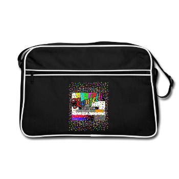 Confetti Disturbance Test Picture Costume Carnival - Retro Bag - black/white - Front