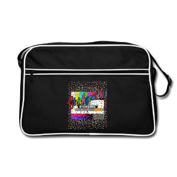 Balance Disorder Test Pattern Costume Carnival - Retro Bag - black/white - Front