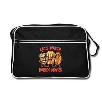 Fans de films d’horreur d’horreur Halloween Film d’horreur - Sac Retro - noir/blanc - Devant