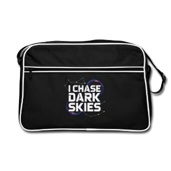 Astronomer Galaxy Outerspace Universe Astronomy - Retro Bag - black/white - Front