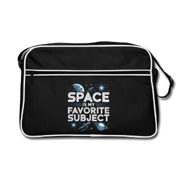 Astronomer Galaxy Outerspace Universe Astronomy - Retro Bag - black/white - Front