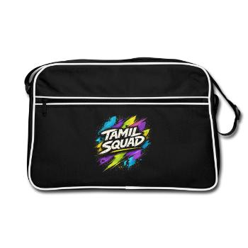 Tamil Squad Tamilisch Sri Lanka - Retro Bag - black/white - Front
