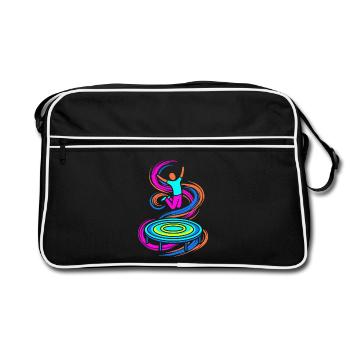 Trampoline Jumper - Retro Bag - black/white - Front