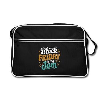 Black Friday Is My Jam Saying For - Retro Bag - black/white - Front